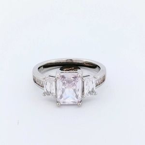 Diamond Wedding Set / Engagement Ring 925/14K size 6,7,8,9,10